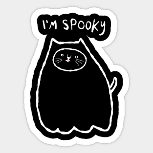 I'm Spooky Cat Sticker